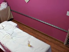 Real asian masseuse wanks client off