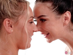 Appetizing lesbos massage unbelievable xxx clip