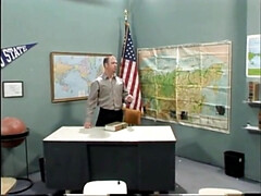 Asian teen gets fucked in the classroom