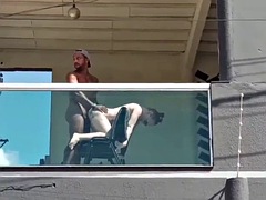 素人, デカチン, バイセクシャル, ブロンド, フェラチオ, 捕まる, 中出し, 馬乗り