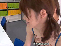 Subtitles - wondrous Maki Hojo porked stiff in office