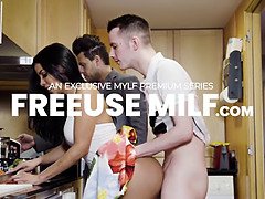 Lucky Stud Sticks His Throbbing Cock Deep Inside His Ravishing Busty Teacher And Makes Her Moan Loudly