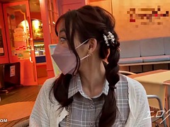 Amateur, Asiático, Chica, Mamada, Corrida, Japonés, Flaco