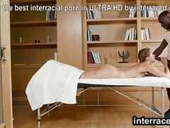 Afrikanisch, In den arsch, Schwarz, Schwarz, Hd, Interrassisch, Massage, Öl