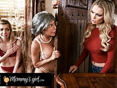 デカパイ, 娘, 指いじり, Hd, レズビアン, 淫乱熟女, 母, フェラする