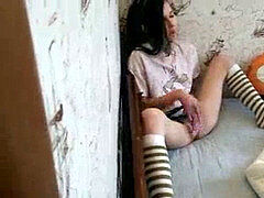 素人, 大学生, 自家製, オナニー, 小柄, オマンコ, スパイ, ティーン