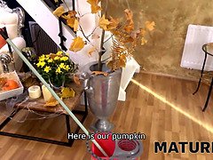 The pumpkin was fucked. Stepmom was fucked