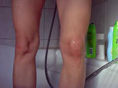 シャワー, オッパイの, バイブレーター, のぞき