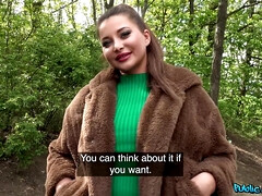Anna Polina's Wild Passion in Public Audition Ride