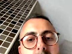 Enthousiasteling, Homo, Masturbatie, Douche, Spaans, Webcamera
