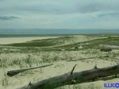 Stephanie gets fucked in the woods, pregnant and surrounded by voyeurs [Full Video]