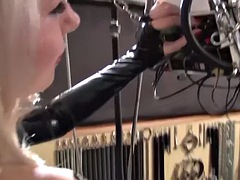 素人, 緊縛, ボンデージ, 着衣女と全裸男, フェムドム, フェティッシュ, レザー
