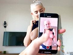 Amerikaans, Kont, Pijpbeurt, Sperma shot, Hondjeshouding, Natuurlijke tieten, Geschoren, Tiener