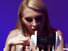 69, 素人, ブロンド, チン, ディルド, フェティッシュ, おもちゃ, 濡れ