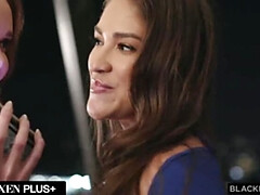 Chloe Foxxe and Bestie Gizelle Blanco Share Two Huge Black Cocks - Blowjob, Facial, Doggystyle Fun