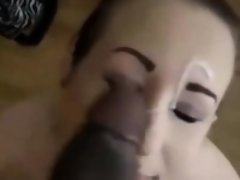 Leie, Blasen, Aufs gesicht abspritzen, Interrassisch, Pov
