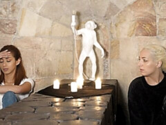 69 negenenzestig, Enthousiasteling, Blond, Vingeren, Masseren, Kut duiken, Roodharige vrouw, Tieten likken