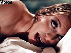 Bigtits TS bareback fucks small GF in anal hole