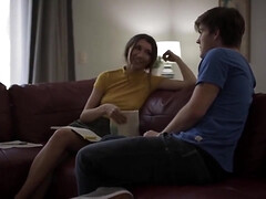 美人, フェラチオ, 茶髪の, 巨乳な, Hd, 乳首, 三人, オッパイの