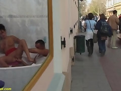 Braunhaarige, Aufs gesicht abspritzen, Fingern, Erstes mal, Öffentlich, Realität, Rasiert, Jungendliche (18+)