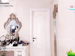 デカ尻, デカパイ, ビッチ, 茶髪の, 巨乳な, 一人, ストッキング, ウェブカメラ