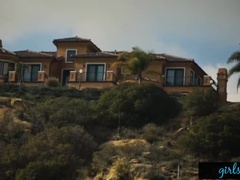 Uma Jolie Fucks Sister-In-Law Doggystyle with Strap-On in Lesbian Scene