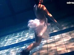 デカ尻, 女, フェティッシュ, 彼女, 小柄, プール, ティーン, オッパイの