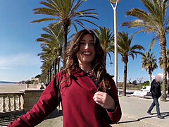 Strand, Blasen, Brille, Handjob, Lingerie, Im freien, Höschen, Tanga