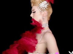 Latina Calypso Muse posing in lingerie