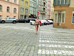 Saucy bimbo smutty public nudity porn clip