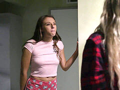 Lesbian sex, eating pussy, tricked into sex