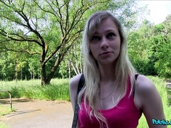 Amateur, Rubia, Mamada, Al aire libre, Pov, Estudiante