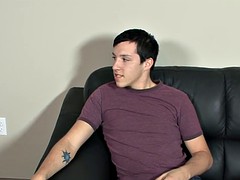 white man with black hair gets banged by a black thug