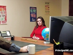 18, 素人, 茶髪の, 淫乱熟女, オフィス, スパイ, 教師, ティーン