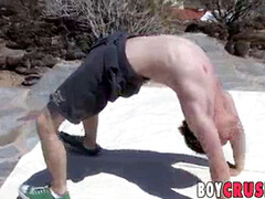 Sperma shot, Homo, Masturbatie, Buiten, Alleen