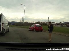 Sucer une bite, Femme couguar, Tchèque, Hard, Seins naturels, Public, Réalité, Criant
