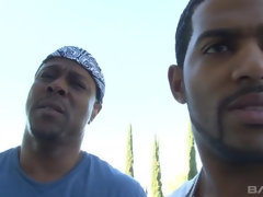 Katie Summers gets covered in black cum after hiring BBCs for sex