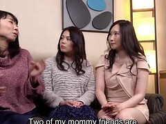 Asiático, Japonés, Lesbiana, Madres para coger, Mamá, Tetas naturales, Tetas, Esposa