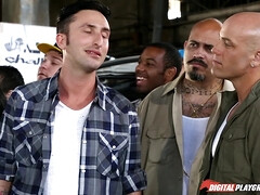 ブロンド, フェラチオ, 顔射, なめる, 自然山雀, ポリス, オマンコ, オッパイの