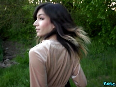 Arsch, Schwarz, Blasen, Schwanz, Im freien, Piercing, Pov, Öffentlich