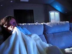 Amerikanisch, Tussi, Grosser schwanz, Blasen, Braunhaarige, Hardcore, Monster, Muschi