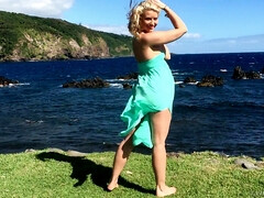 Culo, Rubia, Al aire libre, Sexo soft, Solo, Calientapollas