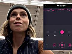 Serenity Cox Rocks Rough Public Fuck in Supermarket with Remote-Controlled Lush Vibrator Exploding in