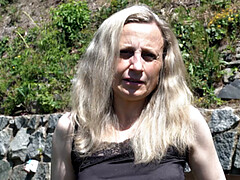 ブロンド, 指いじり, お婆さん, 挿入, オナニー, オマンコ, スカート, 一人