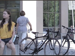 Брюнетки, Фетиш, Эксгибиционист, Натуральные сиськи, На природе, На публике, Сиськи, Подглядывание