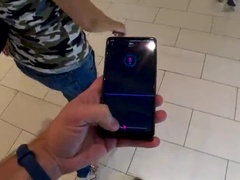 Amateur, Negro, Rubia, Divertido, Bragas, Público, Adolescente, Vibrador