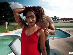 18 jahre, Tussi, Grosser schwanz, Schwarz, Blasen, Muschi, Jungendliche (18+), Titten