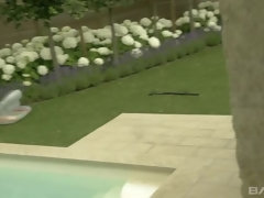 Blonde, Tir de sperme, Double pénétration, Faciale, Groupe, Interracial, De plein air, Tatouage