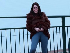 Брюнетки, Европейки, Фетиш, На природе, Соло