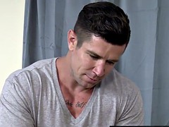 Joshua gets a surprise from a muscular body rub after Trenton